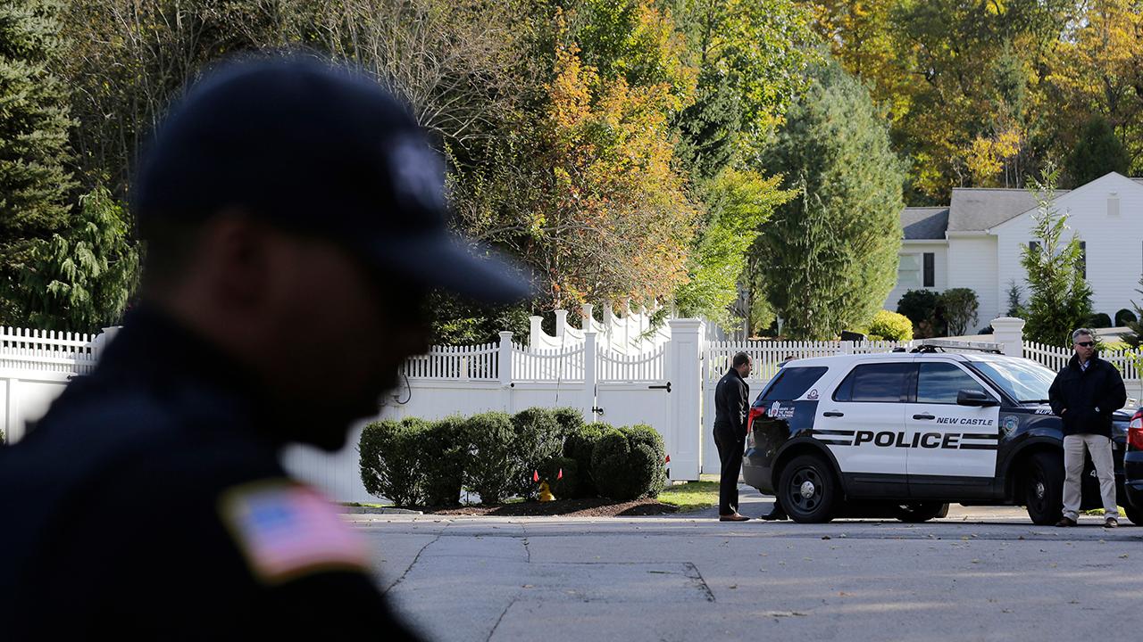 Clinton house in Chappaqua swarmed by security and press