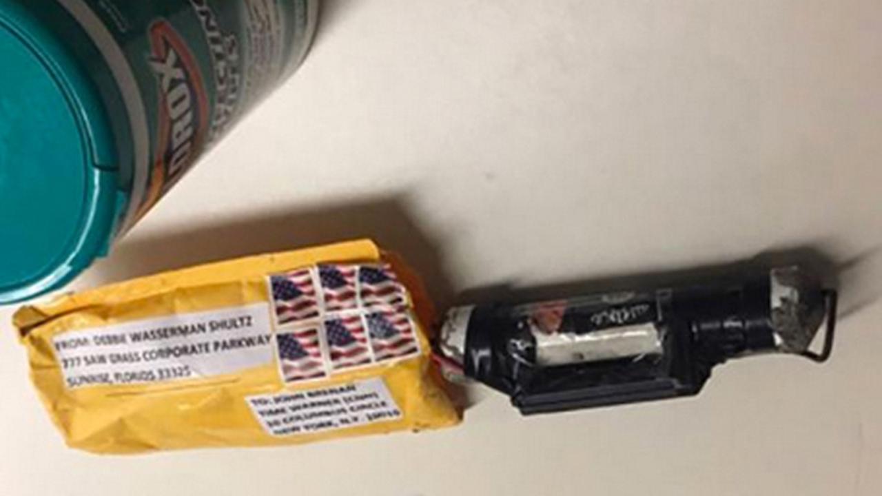 Suspected explosive devices all had similar markings