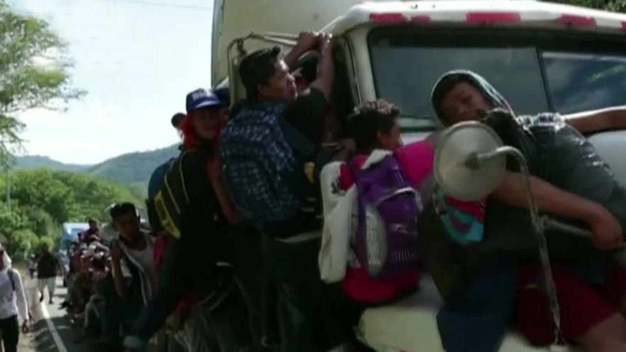 How would executive order to block migrant caravan work?