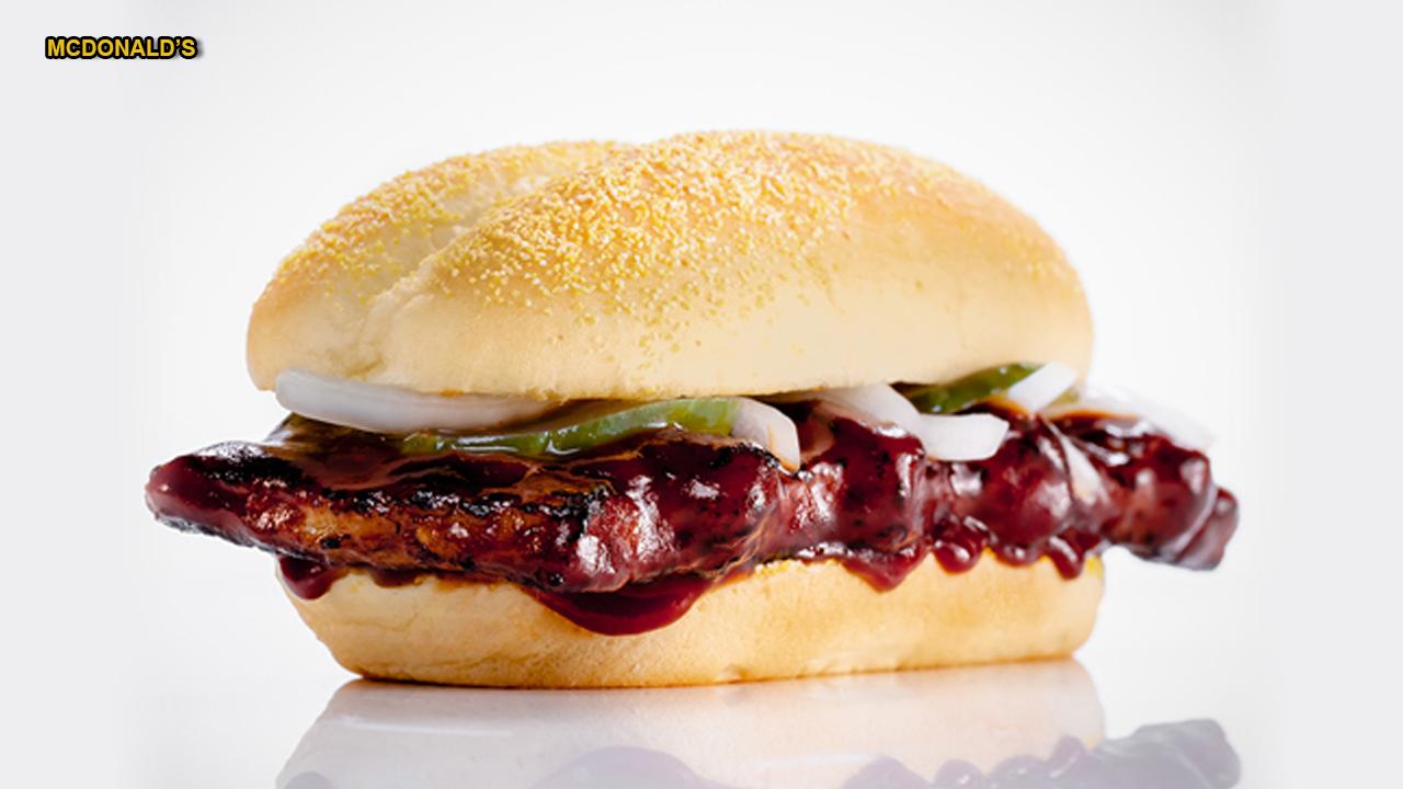 McDonald's brings back the beloved McRib sandwich