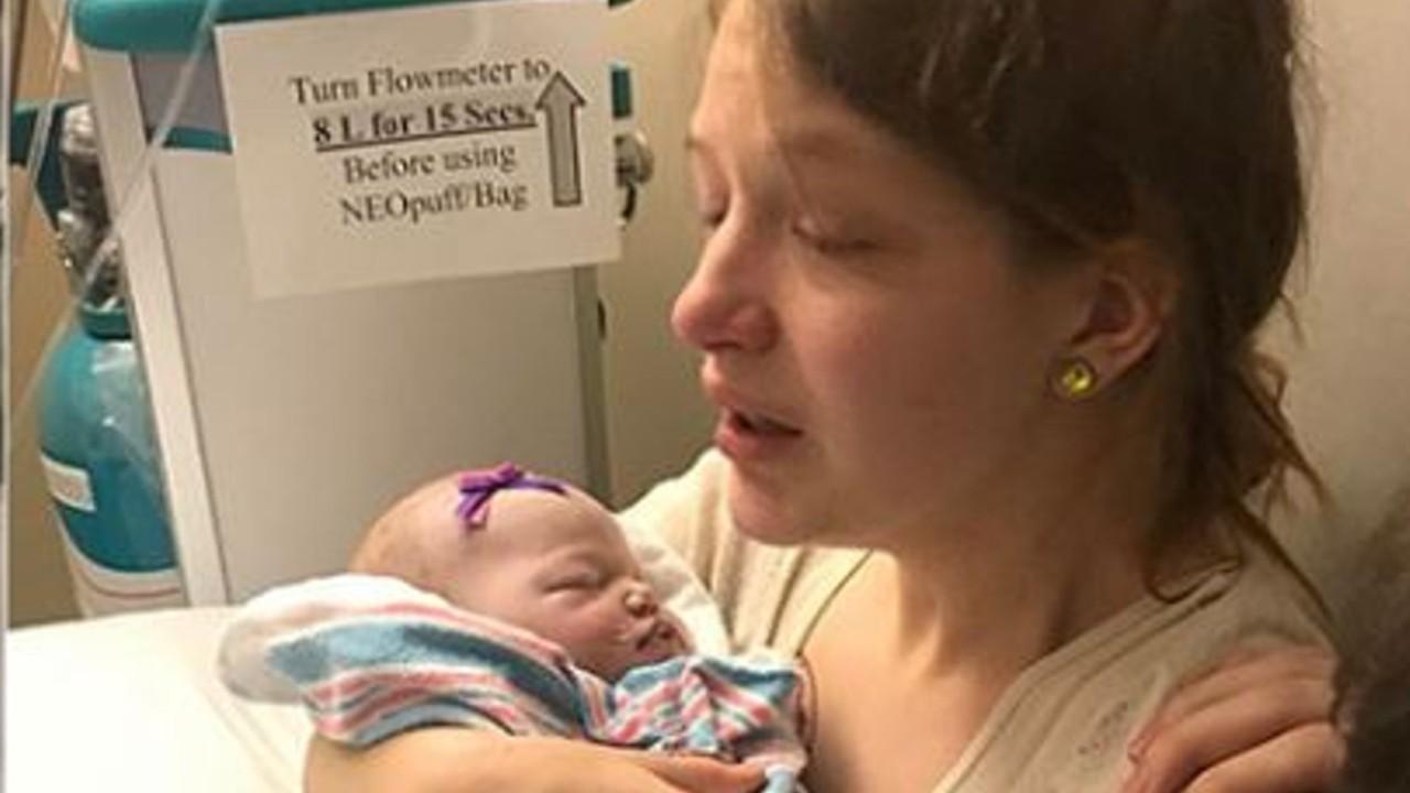 Mom warns about fatal herpes kiss to newborn