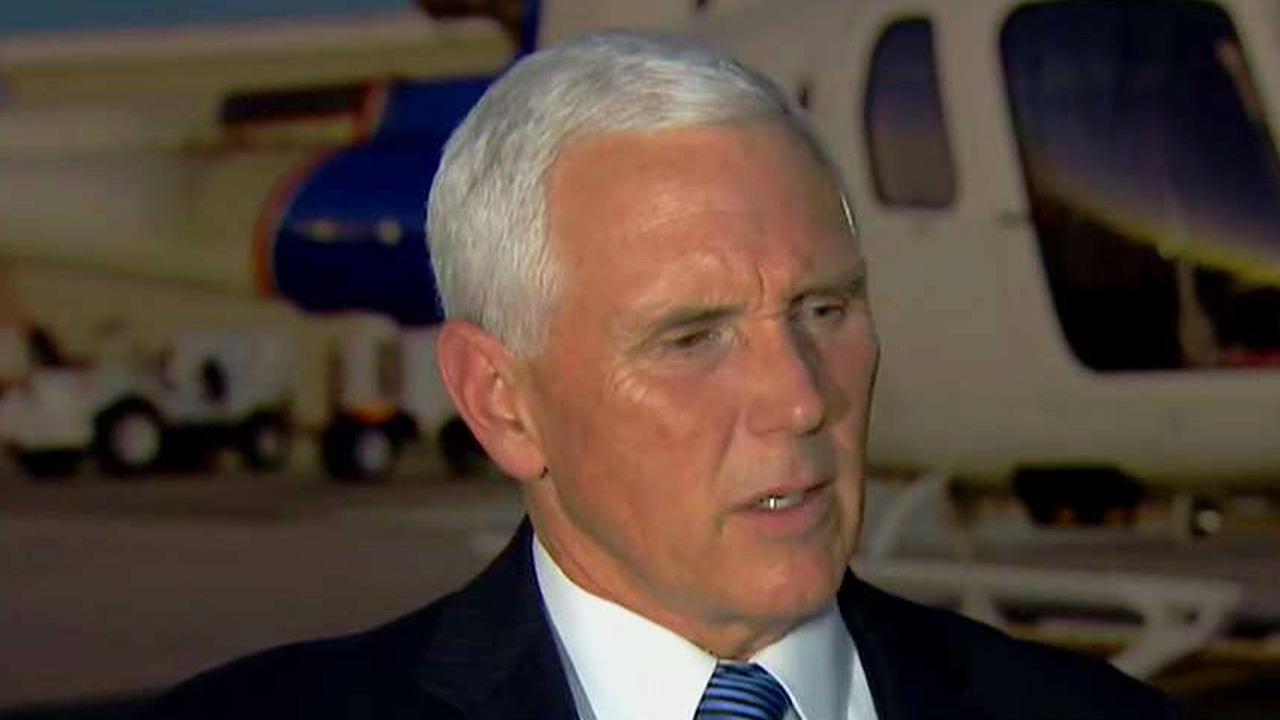 Pence calls out caravan's connection to the left