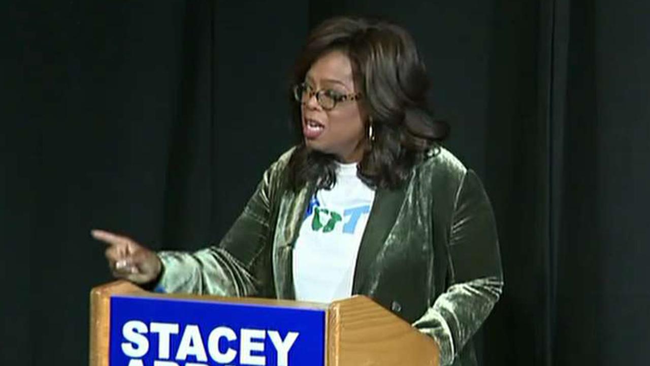 Oprah hits the campaign trail