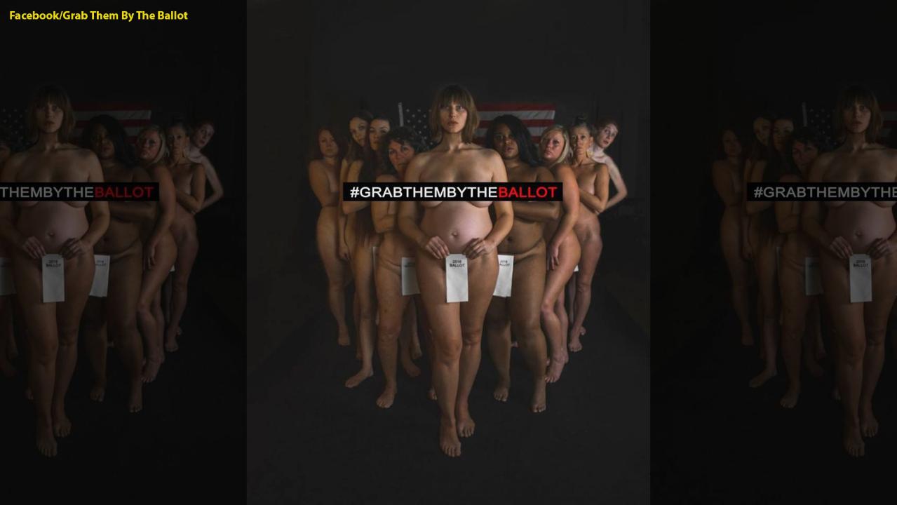 Women pose naked in photo shoot to encourage votes for Democrats