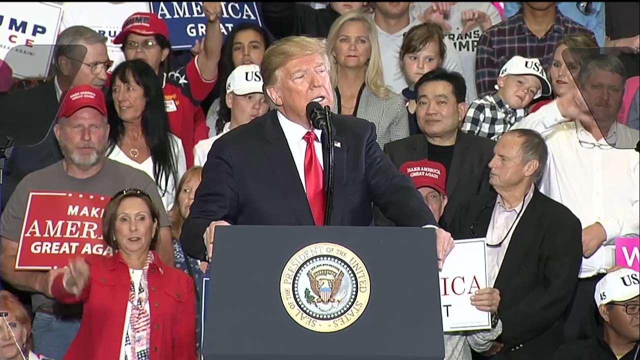 President Trump calls out Dems on border control