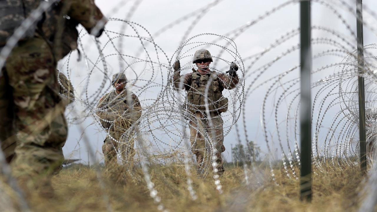 US troops fortify the southern border
