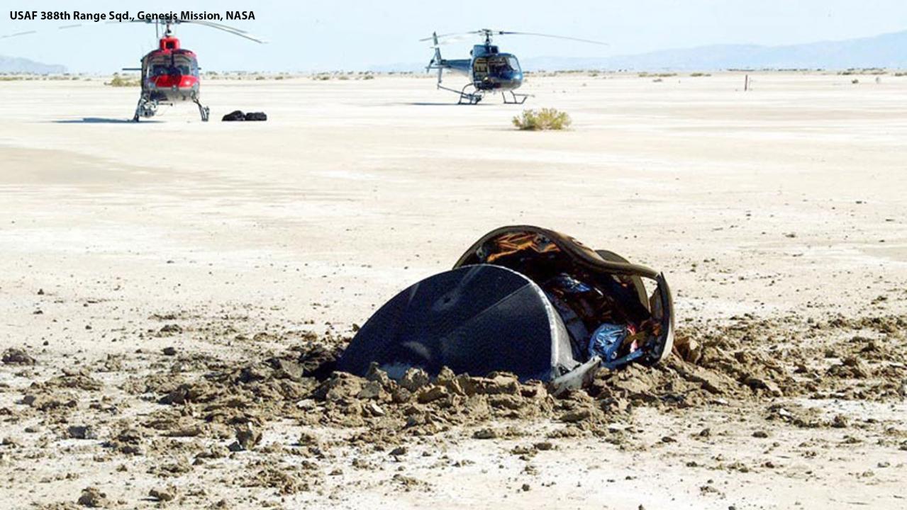 NASA reveals picture of "flying saucer" crash