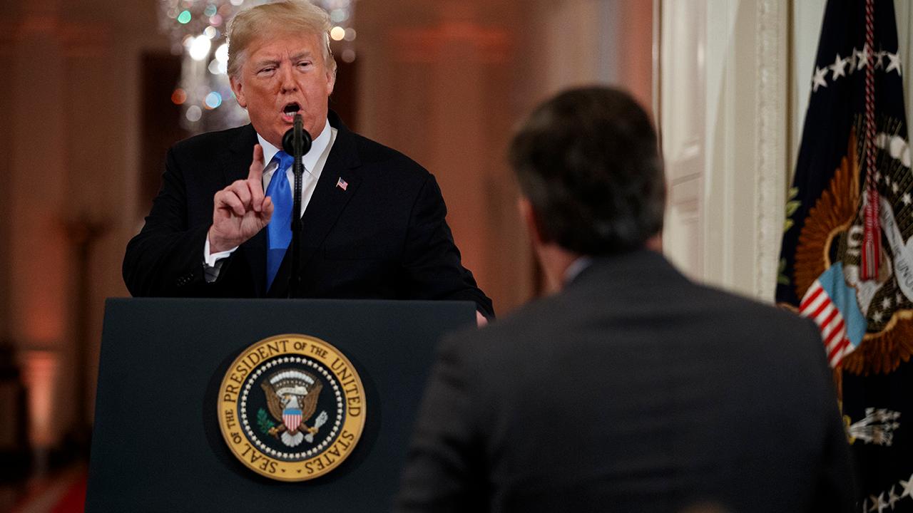 CNN's Acosta reverses roles, tries to argue with Trump