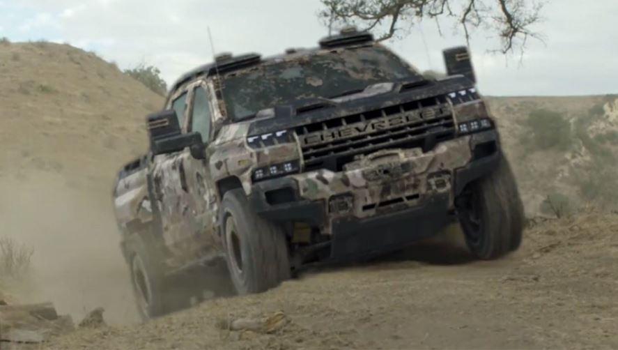 Revealed: Hydrogen-powered Chevrolet Silverado military truck