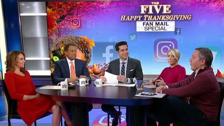 Thanksgiving fan mail extravaganza on 'The Five'