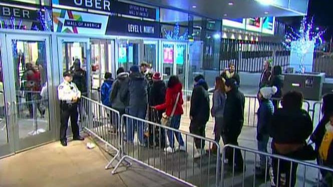 Shoppers turn to professional 'line sitters'