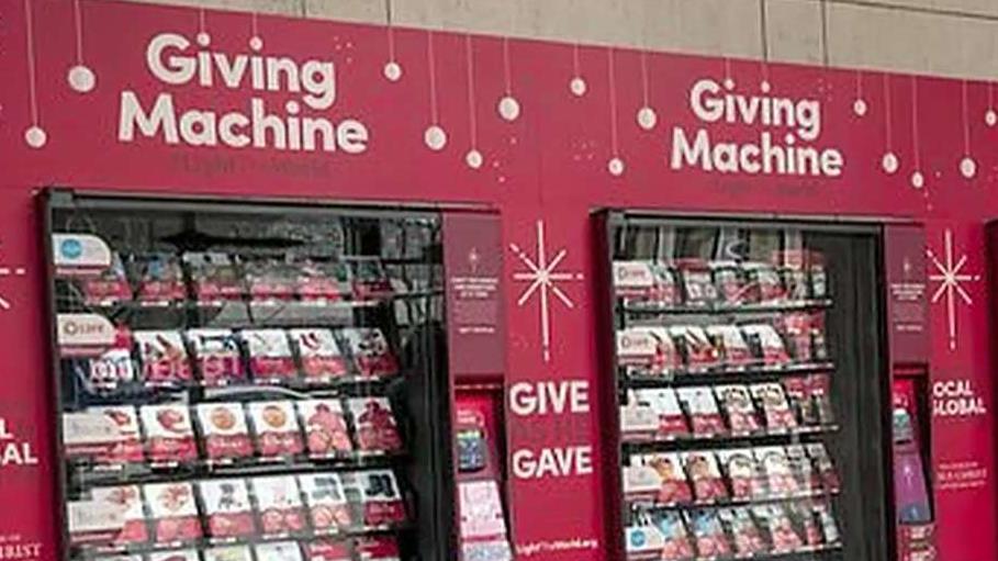 Charities launch 'giving' vending machines
