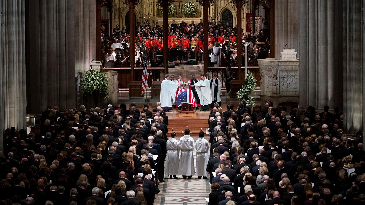 Tears and laughter mark state funeral for George H.W. Bush