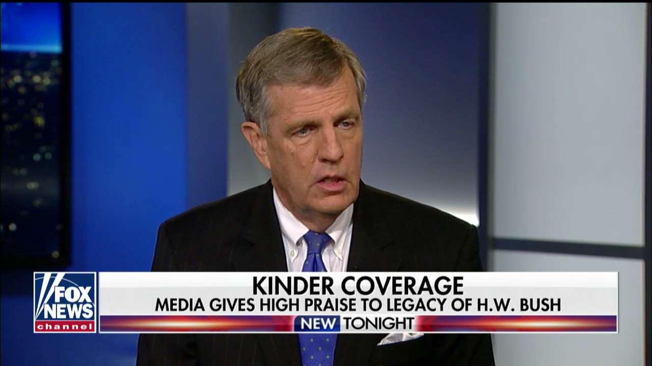 Brit Hume: media's "loathing" of Trump does not compare to Bush administrations. 