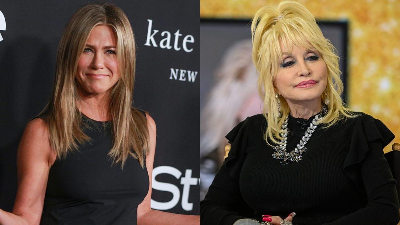 Jennifer Aniston reacts to Dolly Parton’s threesome comments