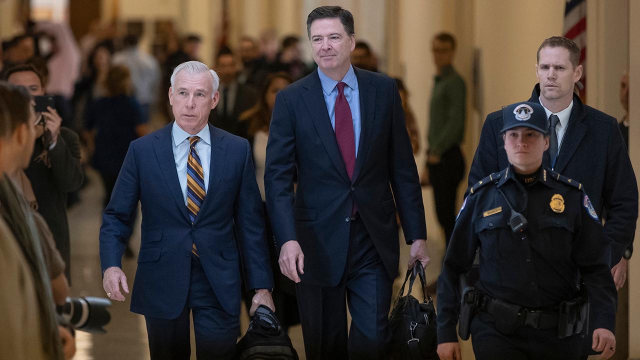 Comey doesn't take questions before closed-door interview