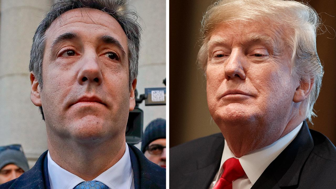 Trump slams Cohen after sentencing announcement