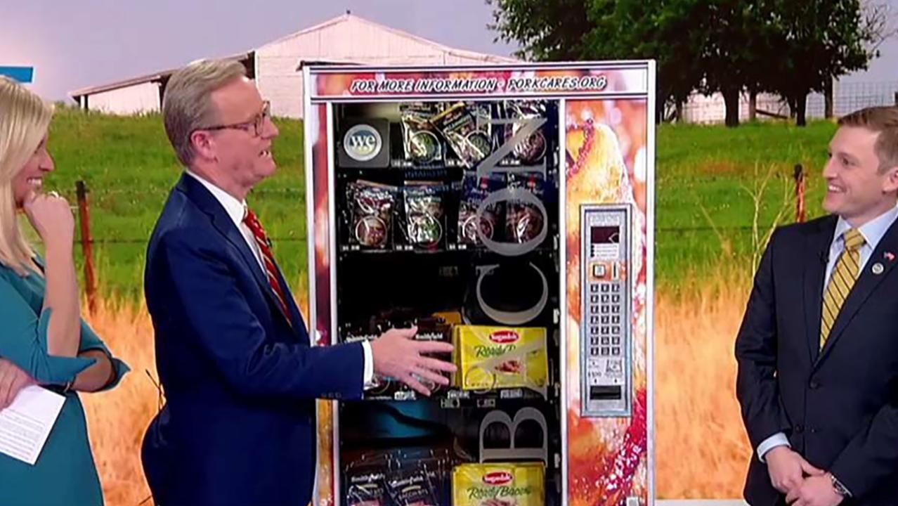 Bacon vending machine serves up favorites on 'Fox & Friends'