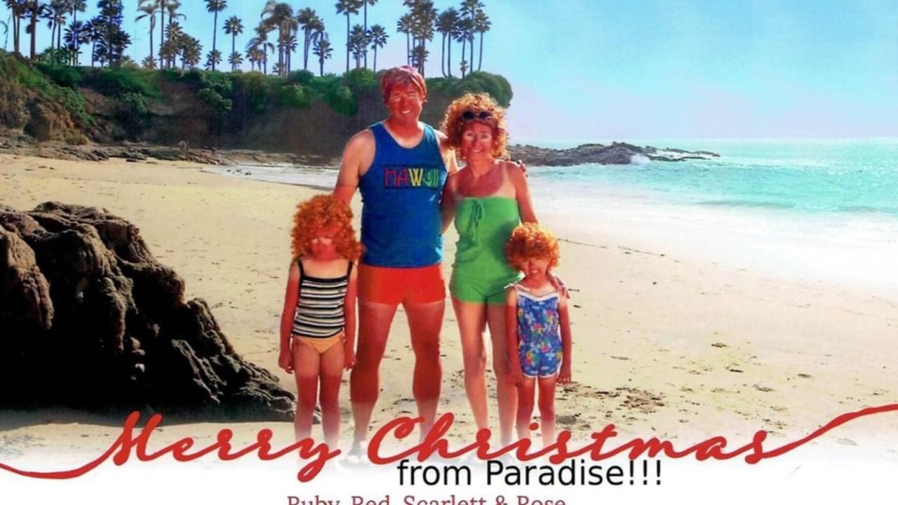 Family famous for cringe-worthy Christmas cards pose for 16th one