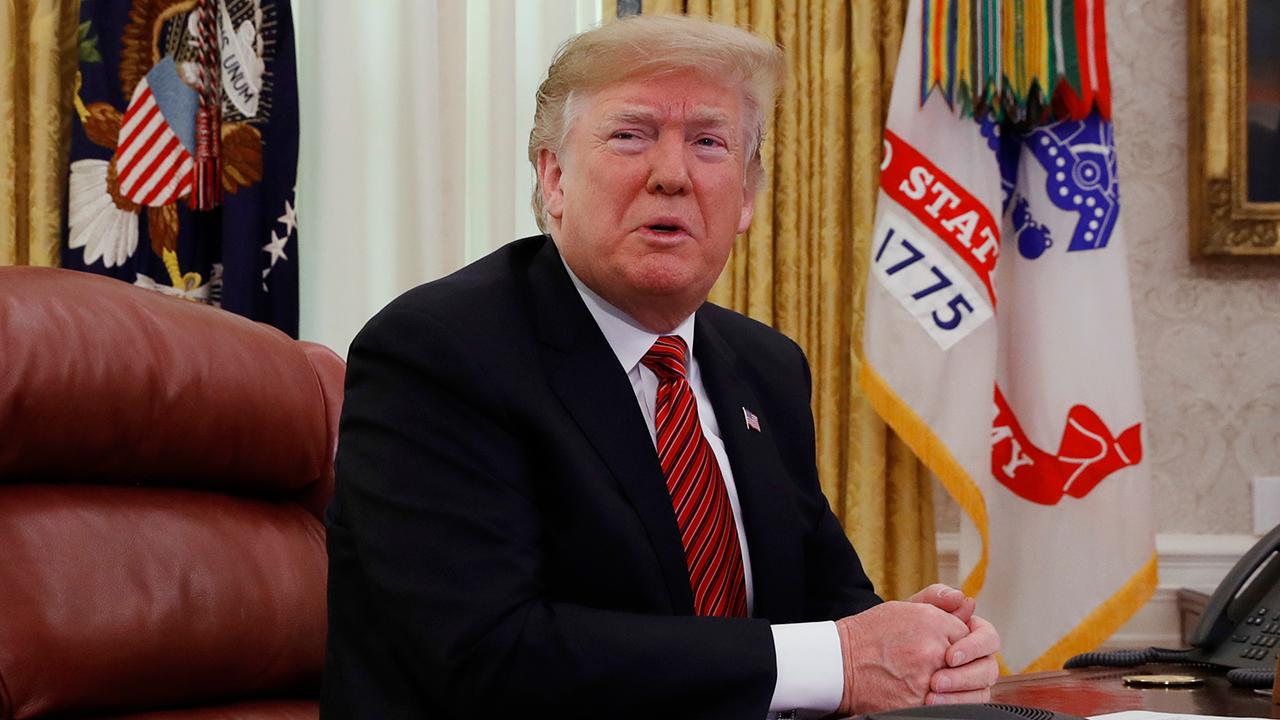 Trump says work is ongoing at the southern border despite the partial government shutdown