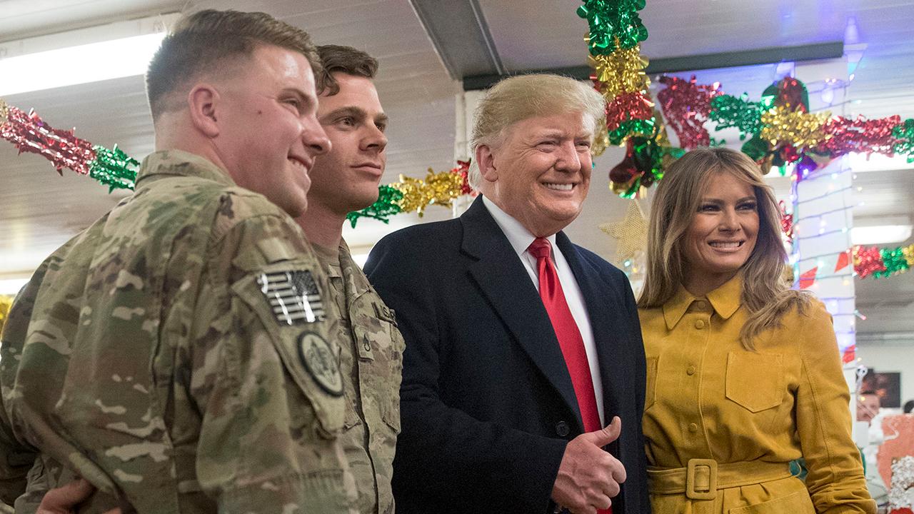 Media critics refuse to give President Trump credit for visiting US troops in warzone?
