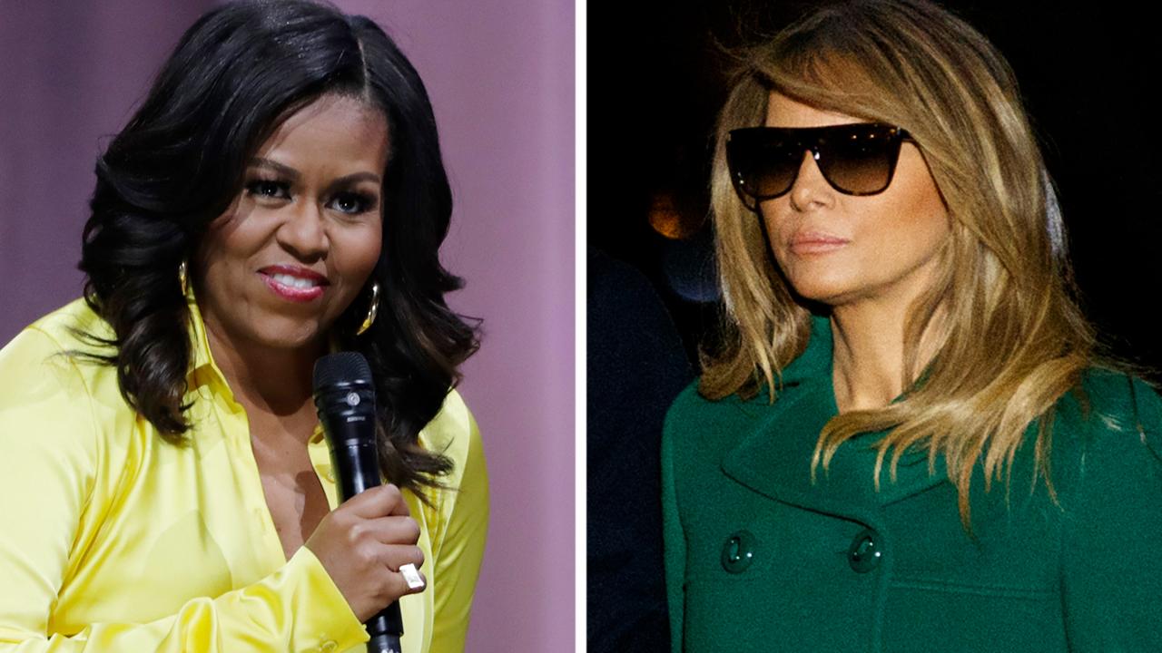 Double standard? Media hypocrisy over first lady fashion: Melania Trump mocked, Michelle Obama praised