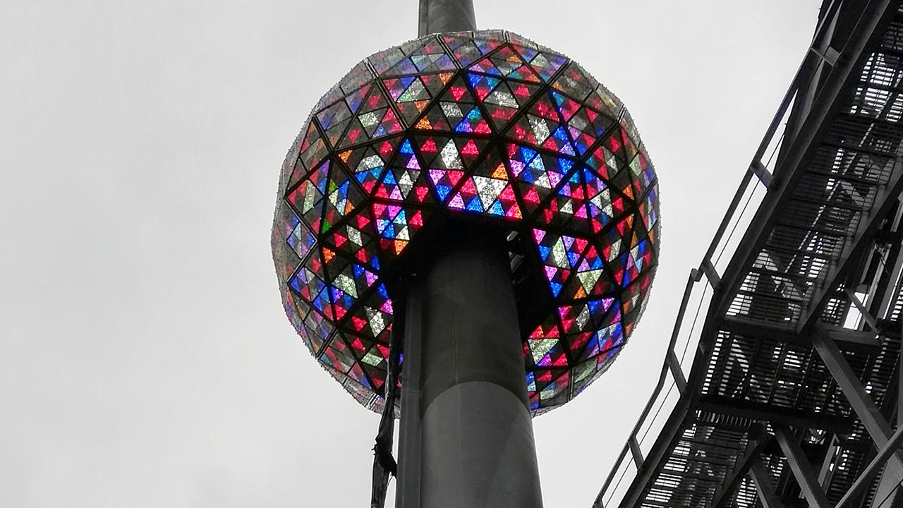 'Fox & Friends' gets a firsthand look at the Times Square Ball made from 2,688 Waterford Crystal panels