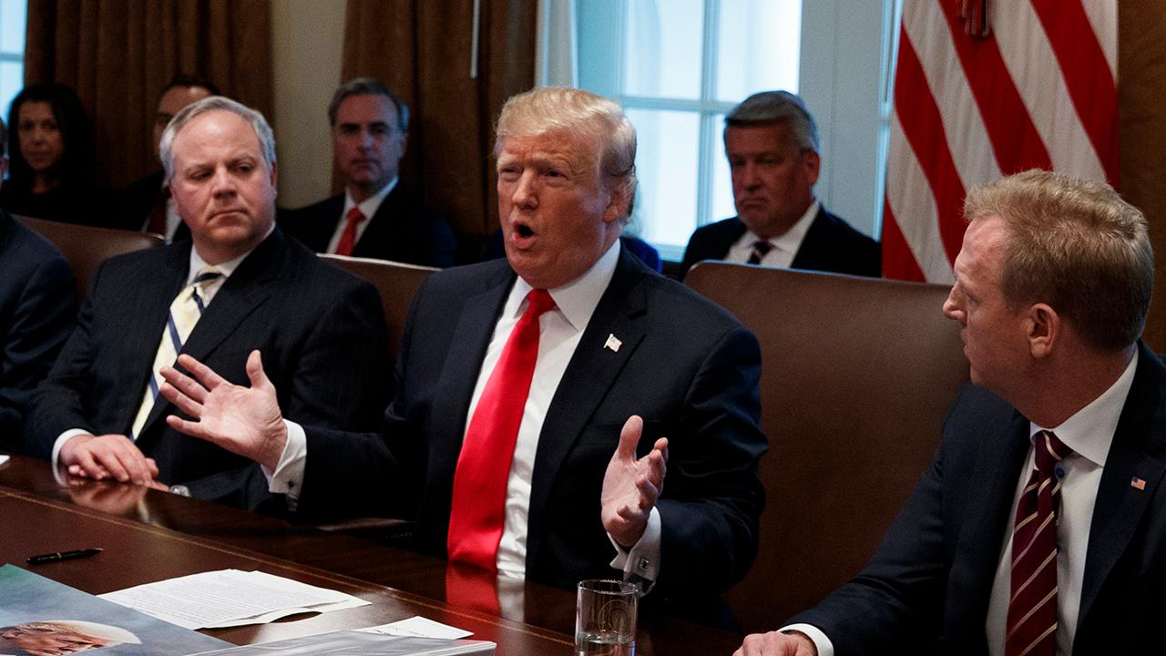 Trump holds press conference with Cabinet members, indicates he is ready to be open and listen to the Democrats