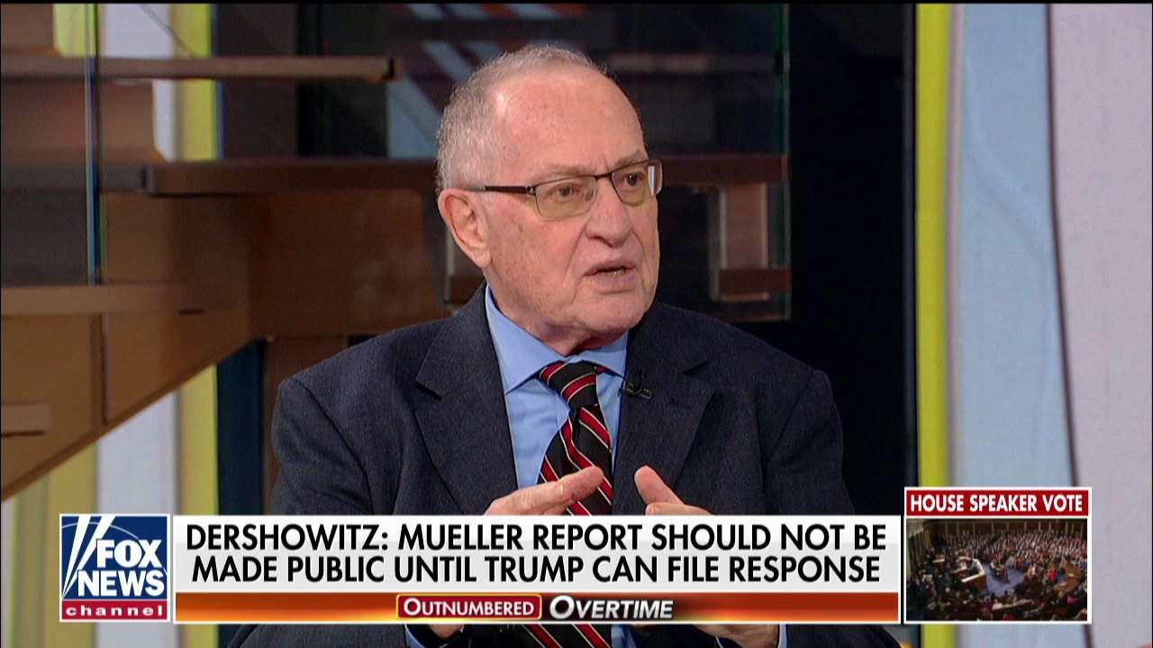 Dershowitz: Trump Legal Team Must Have Rebuttal for 'Completely One-Sided' Mueller Report