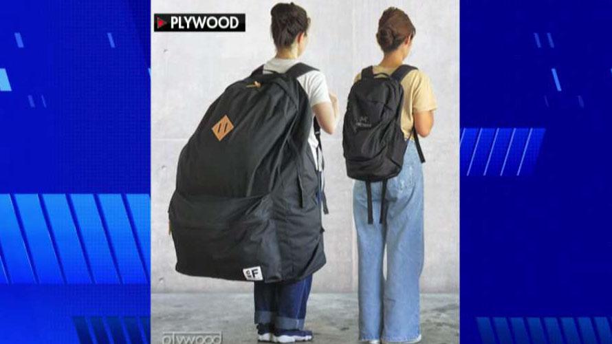 Human-sized backpack becomes latest trend