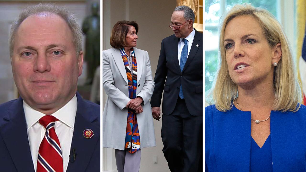 Scalise: Kirstjen Nielsen tried to explain just how serious things are at the border, Chuck and Nancy interrupted her