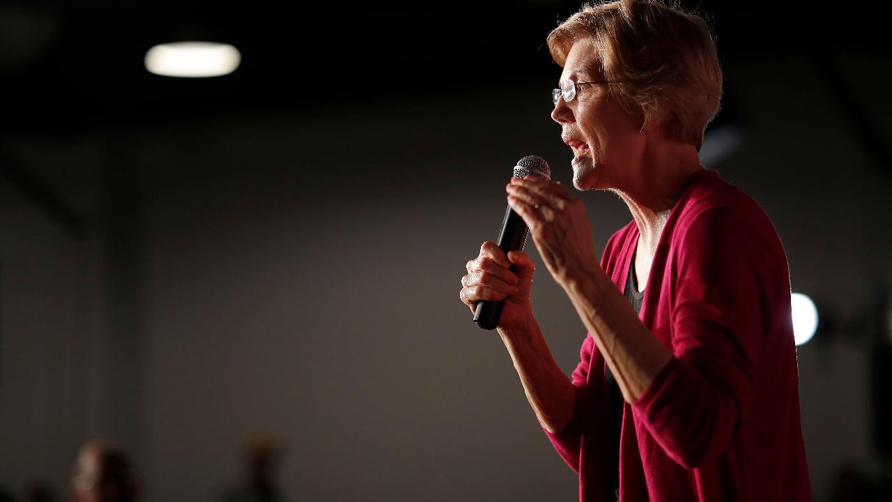 Democrat Elizabeth Warren announces the launch of a presidential exploratory committee, Facebook video goes viral