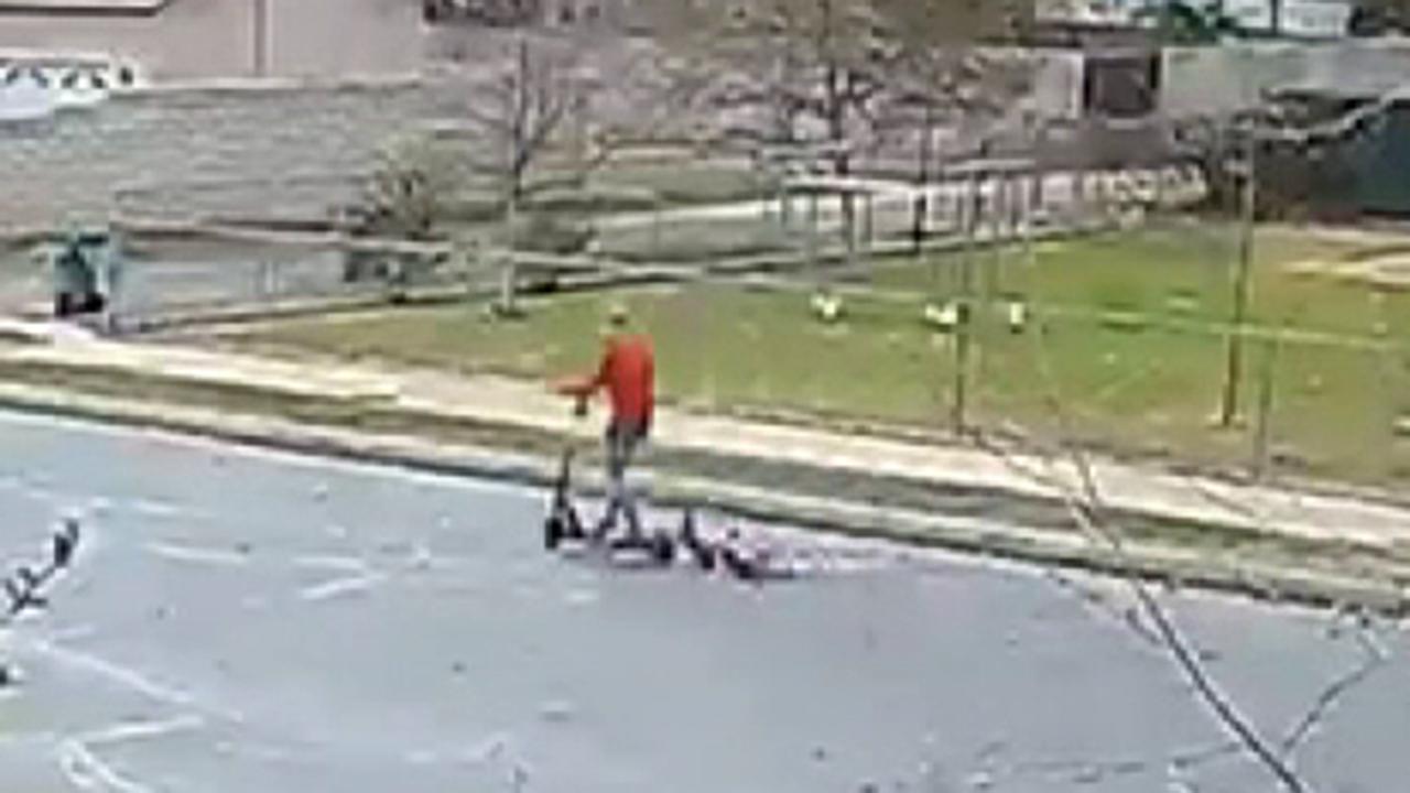 Disturbing Video: Home security system captured video of the dog being dragged behind an electric scooter