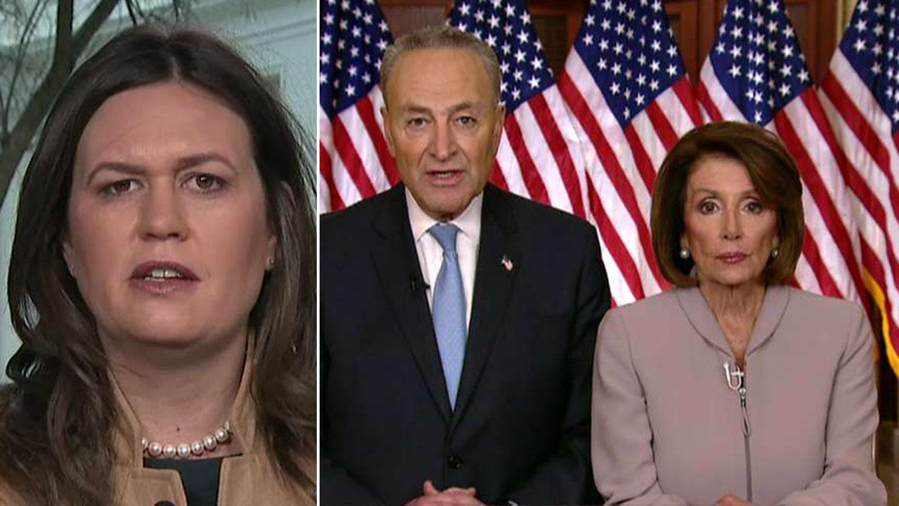 White House on the attack against 'pathetic' Democrats for their response to President Trump's border security address