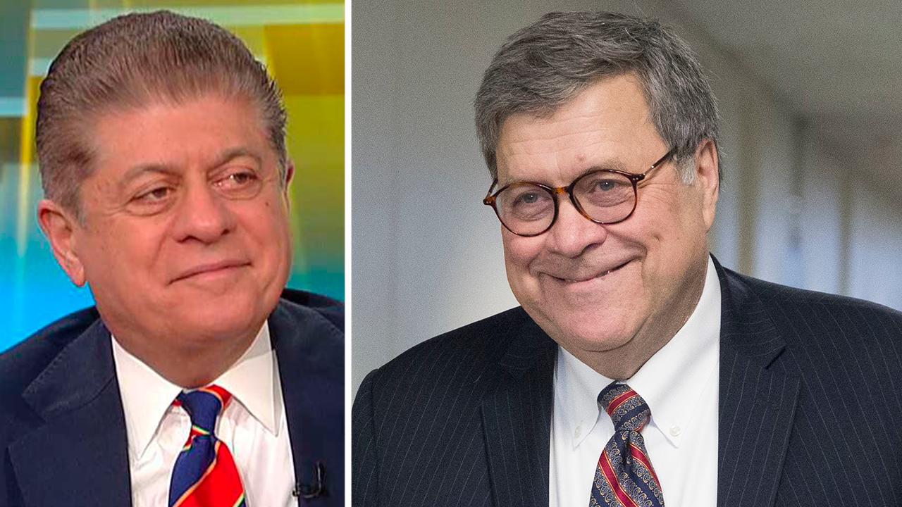 Judge Andrew Napolitano: There is no reason why Bill Barr can't be Robert Mueller's boss