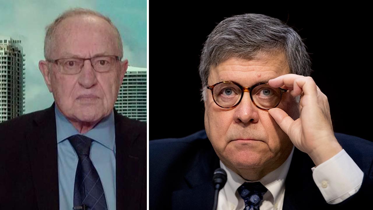 Alan Dershowitz calls William Barr's confirmation hearing a 'home run so far,' says Barr deserves bipartisan support