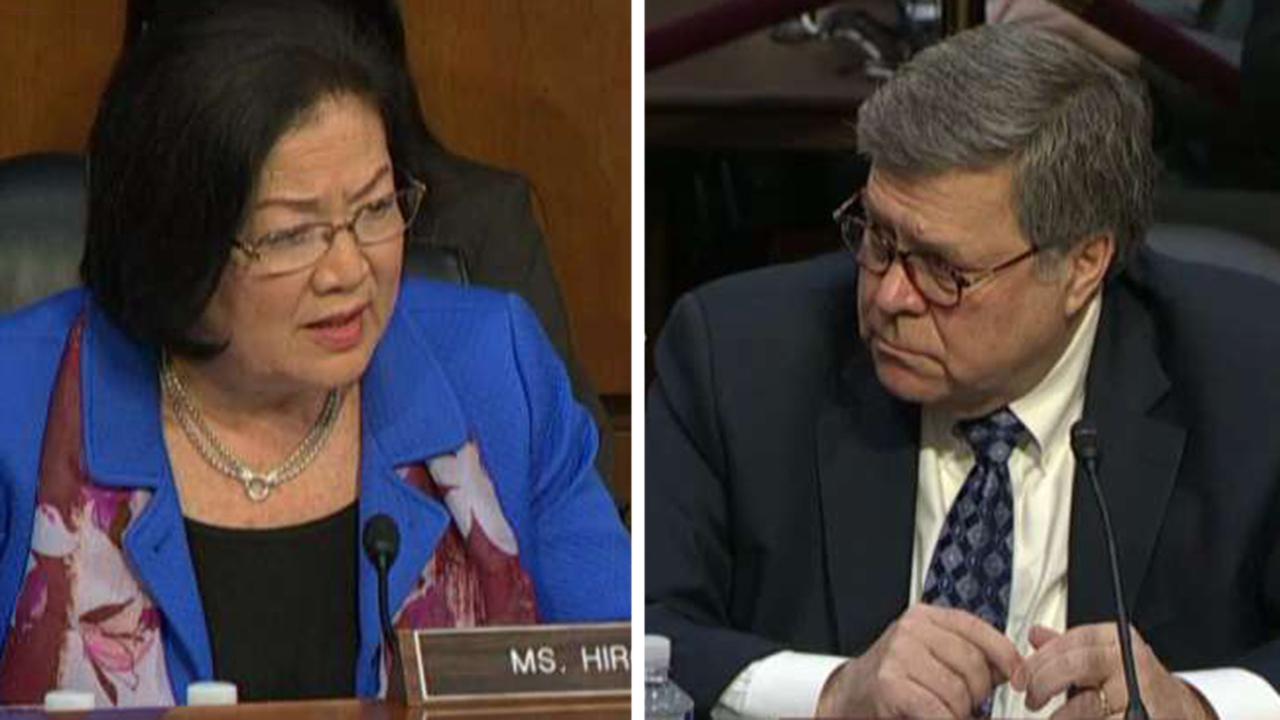 Sen. Mazie Hirono challenges William Barr to follow Jeff Sessions' example, recuse himself from overseeing Mueller probe