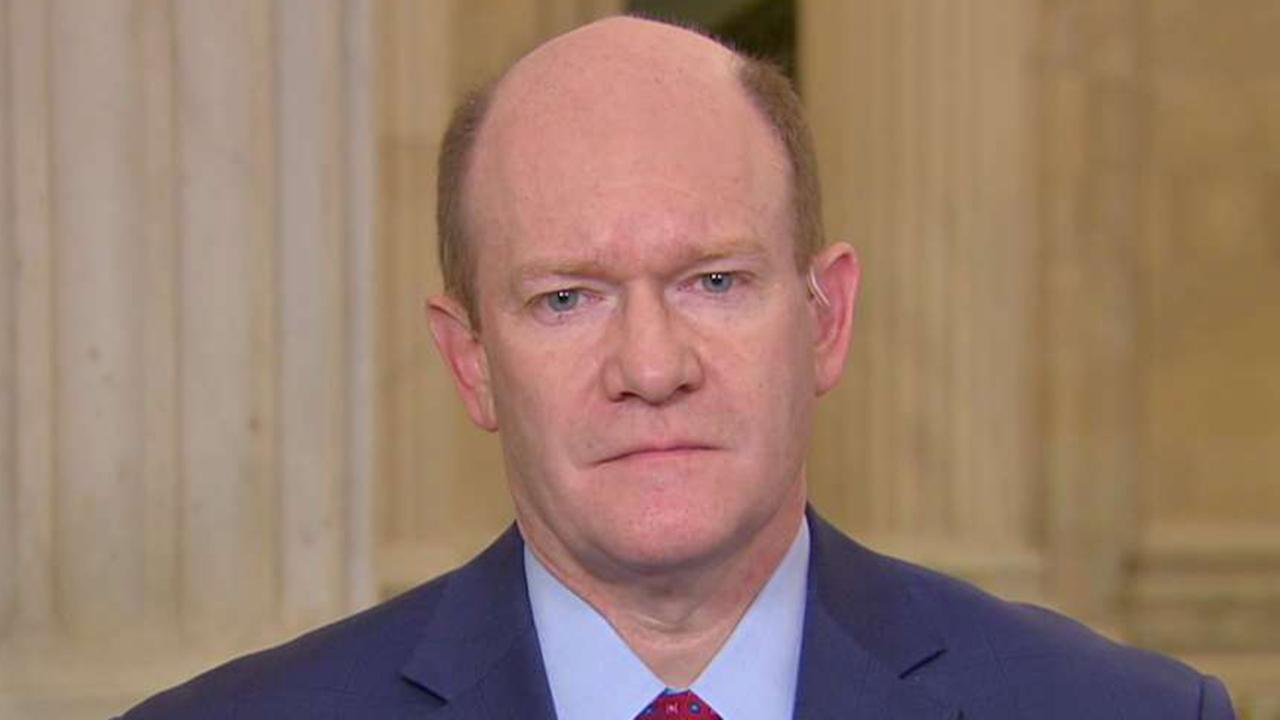 Democrat Sen. Coons 'keeping an open mind' on attorney general nominee Barr after day one of questioning