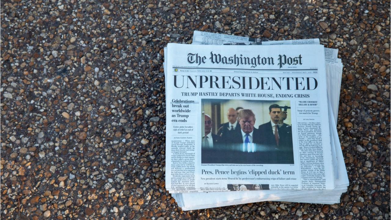 Washington Post warns bogus paper being distributed claiming Trump left office