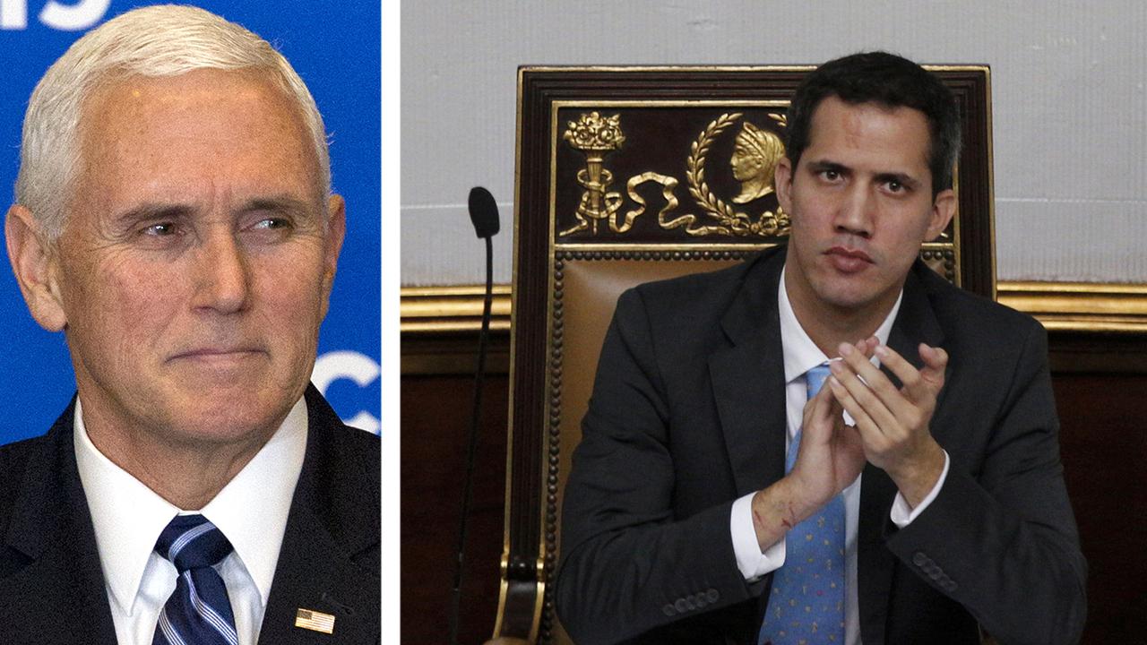 VP Pence offers support for opposition leader to Venezuelan president