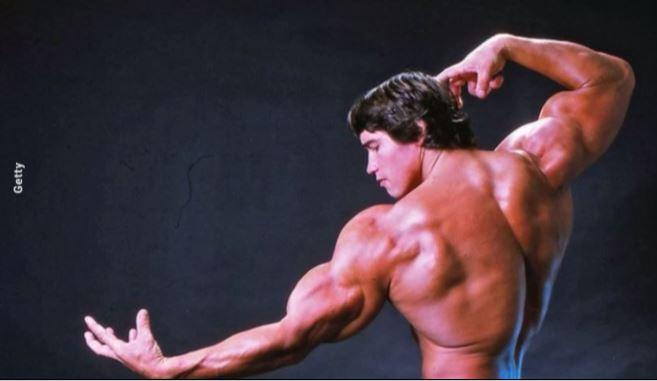 Arnold Schwarzenegger's son recreates his father's famous bodybuilding pose