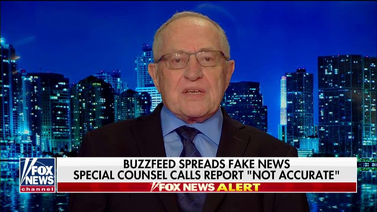 Alan Dershowitz Blasts Disputed Buzzfeed Report