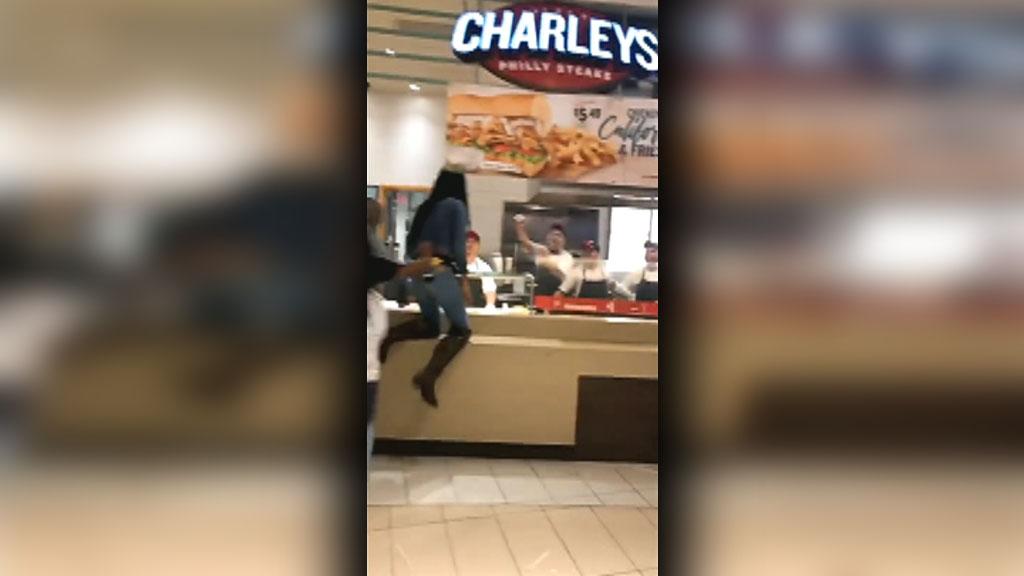 Fight breaks out at Charley's Philly Steaks restaurant in Texas food court
