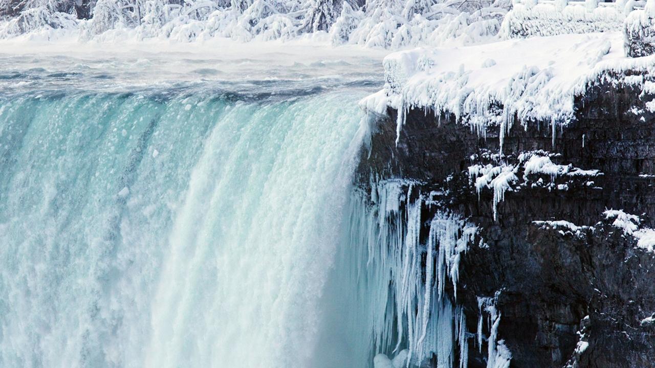 Parts of Niagara Falls freeze and look like a scenes from a Disney movie