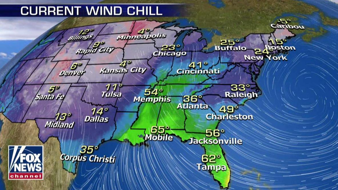 National forecast for Wednesday, January 23