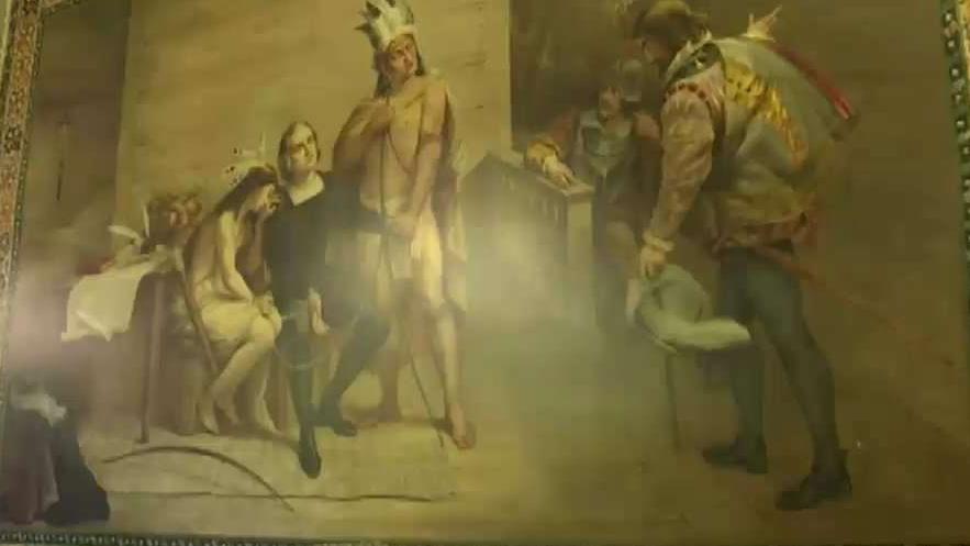 Notre Dame to cover historic Christopher Columbus murals that have been hanging for 130 years