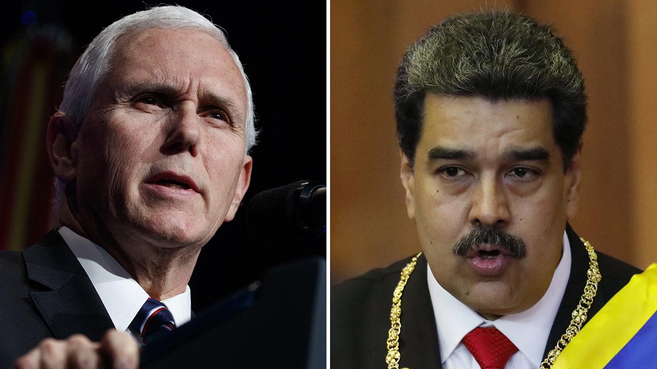 'Maduro must go': Pence officially backs Venezuelan opposition, condemns President Maduro