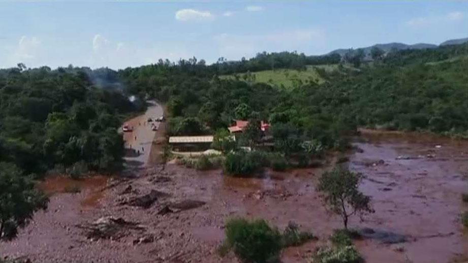 A second dam threatens to collapse in Brazil following the collapse of one on Friday, killing at least 40