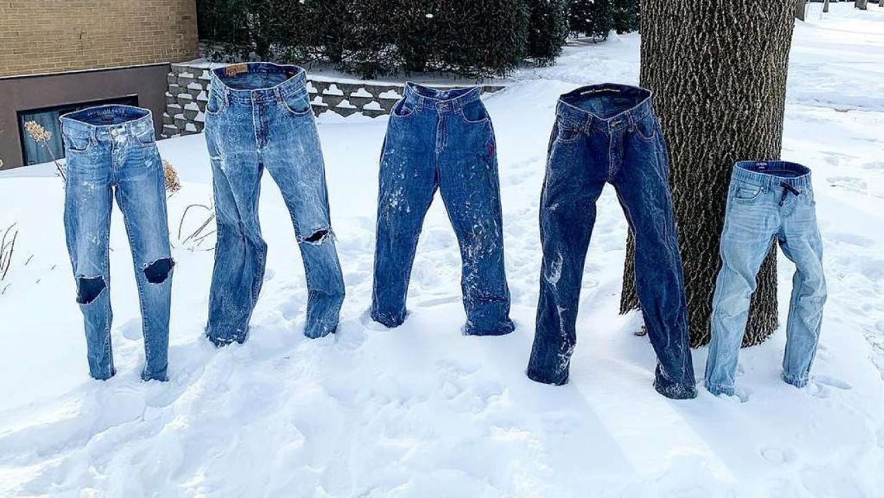 ‘Frozen pants’ challenge has people freezing their jeans