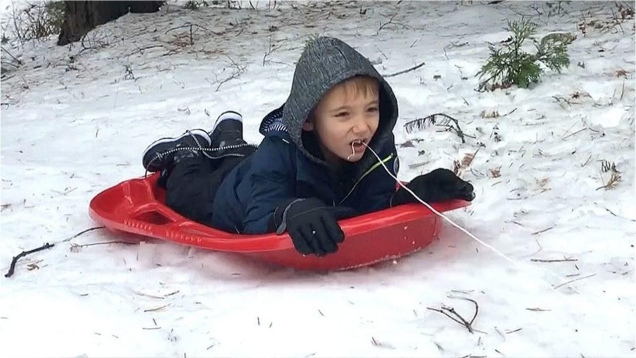 California boy uses sled to yank out tooth
